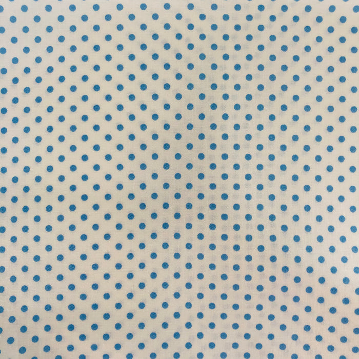 Kei Dot - Light Blue Dot on off white - Happy Sweet Collection - Yuwa