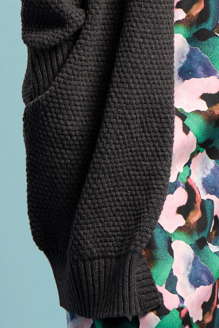 Aarre Alma Cardigan Asphalt Grey