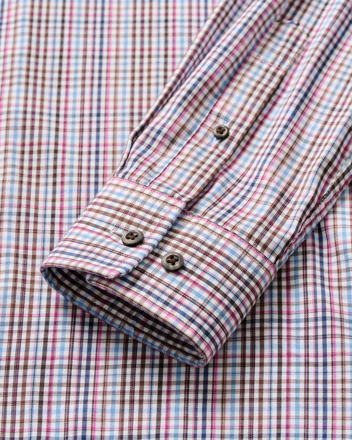 Adelson Natural Performance Button Down - Coffee