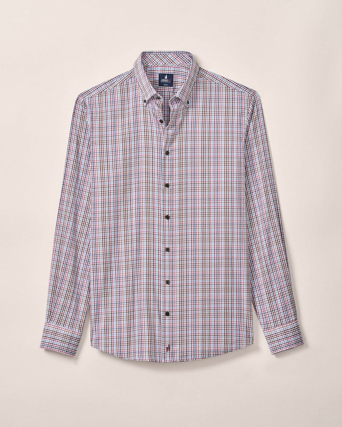 Adelson Natural Performance Button Down - Coffee