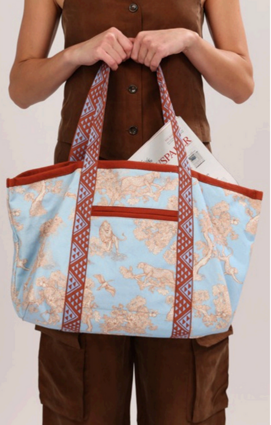 African Leopard Custom Tote Bag