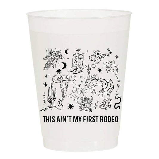 Ain't My First Rodeo Frosted Cups - Rodeo: Pack of 6