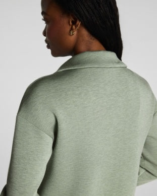 Airessentials Long Sleeve Polo Top - Sage Brush