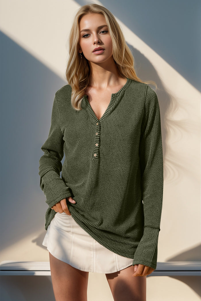 Allie Ribbed Thumbhole Long Sleeve