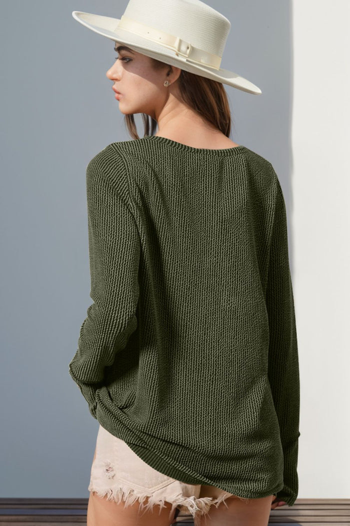 Allie Ribbed Thumbhole Long Sleeve
