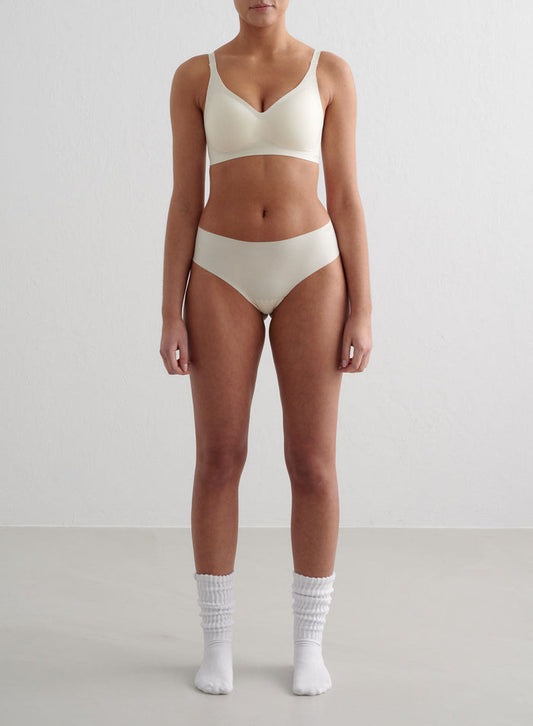 Almond White Soft Cheeky Hipster