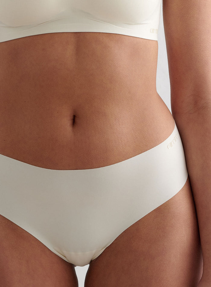Almond White Soft Cheeky Hipster