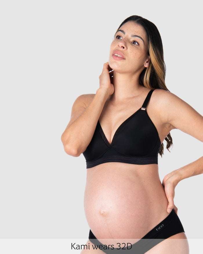Ambition T-Shirt Nursing Bra - Black