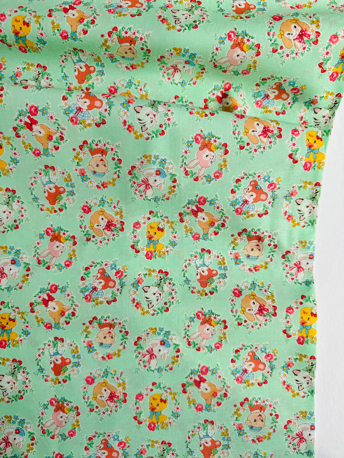 Animal Wreath - Mint (D) - Atsuko Matsuyama - 30's Collection - Yuwa