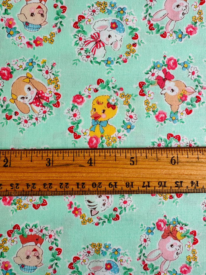 Animal Wreath - Mint (D) - Atsuko Matsuyama - 30's Collection - Yuwa