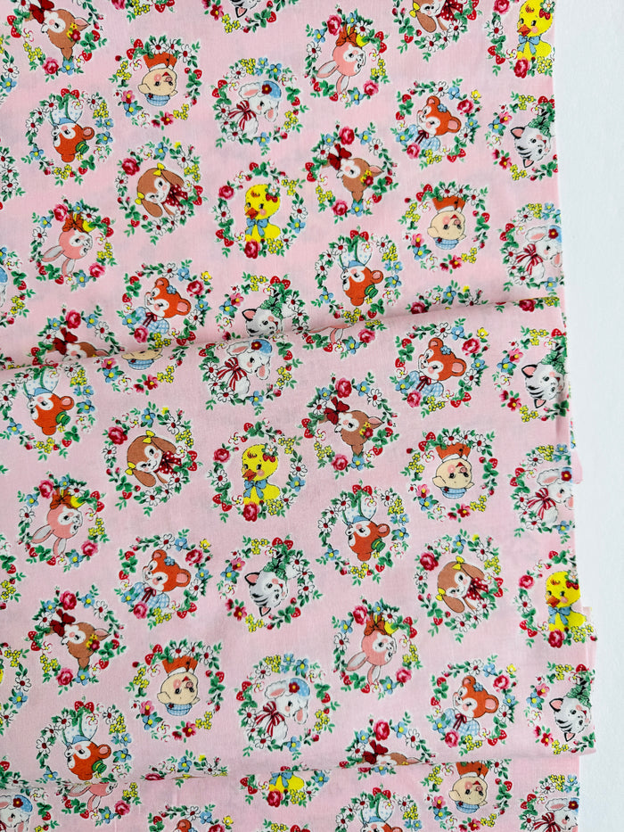 Animal Wreath - Pink (A) - Atsuko Matsuyama - 30's Collection - Yuwa