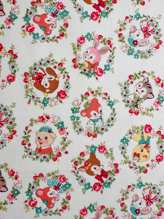 Animal Wreath - White (F) - Atsuko Matsuyama - 30's Collection - Yuwa