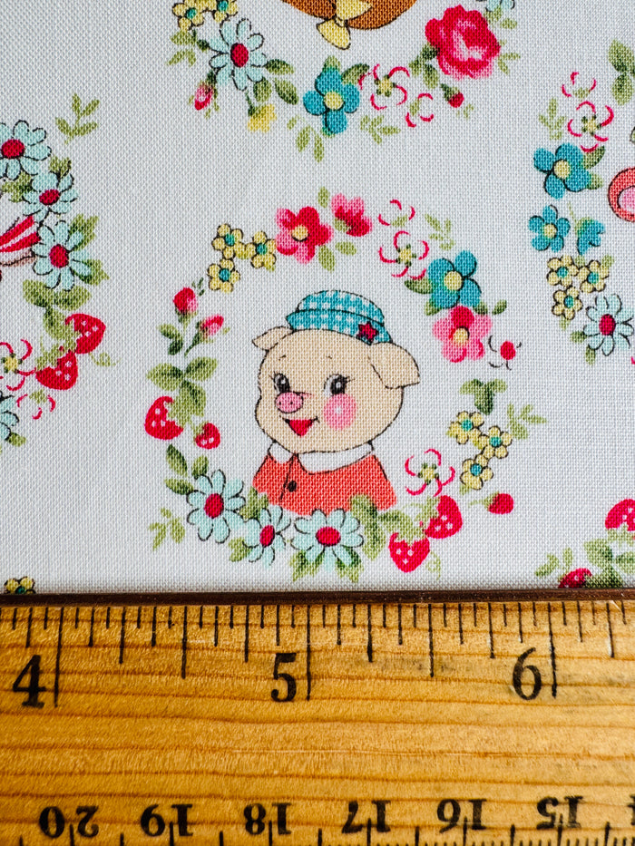 Animal Wreath - White (F) - Atsuko Matsuyama - 30's Collection - Yuwa