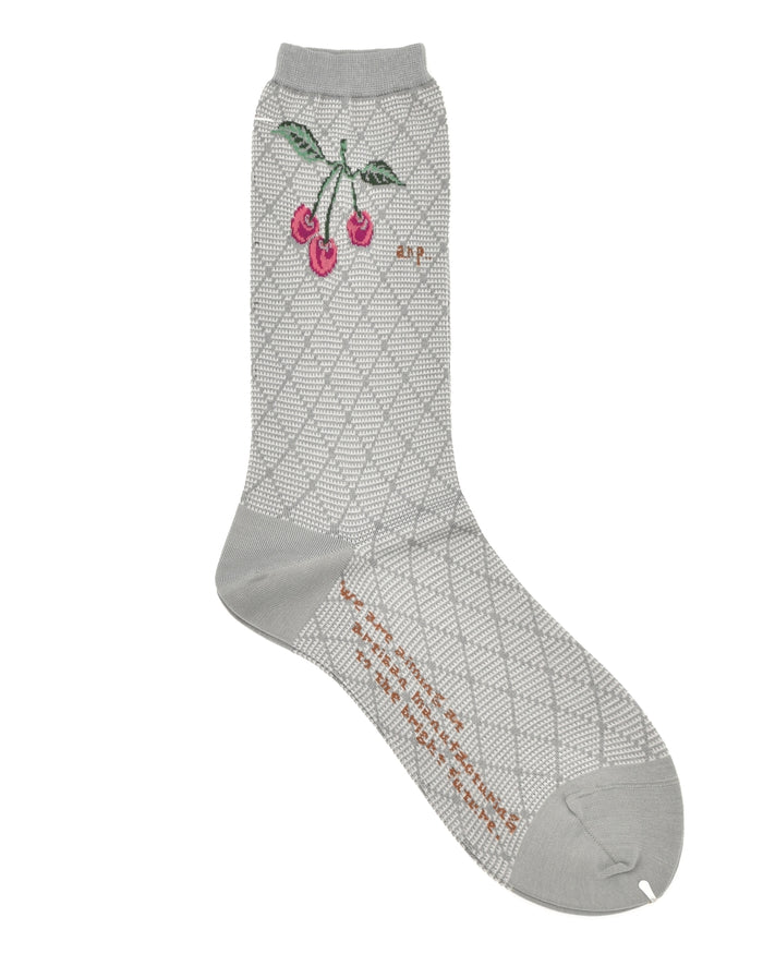 Antipast Cherry on Diamonds Sock