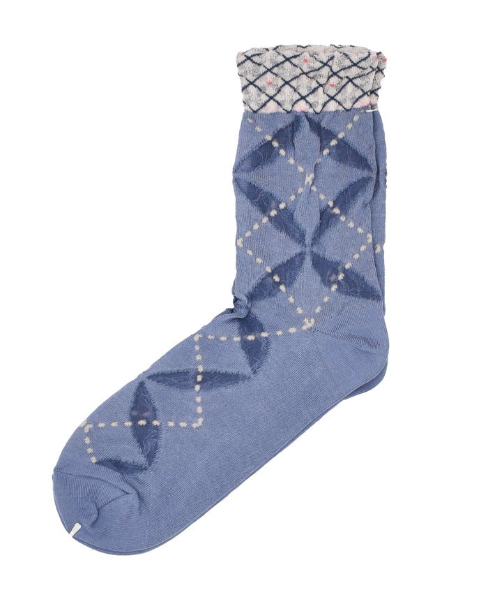 Antipast Circle Argyle Crew Socks