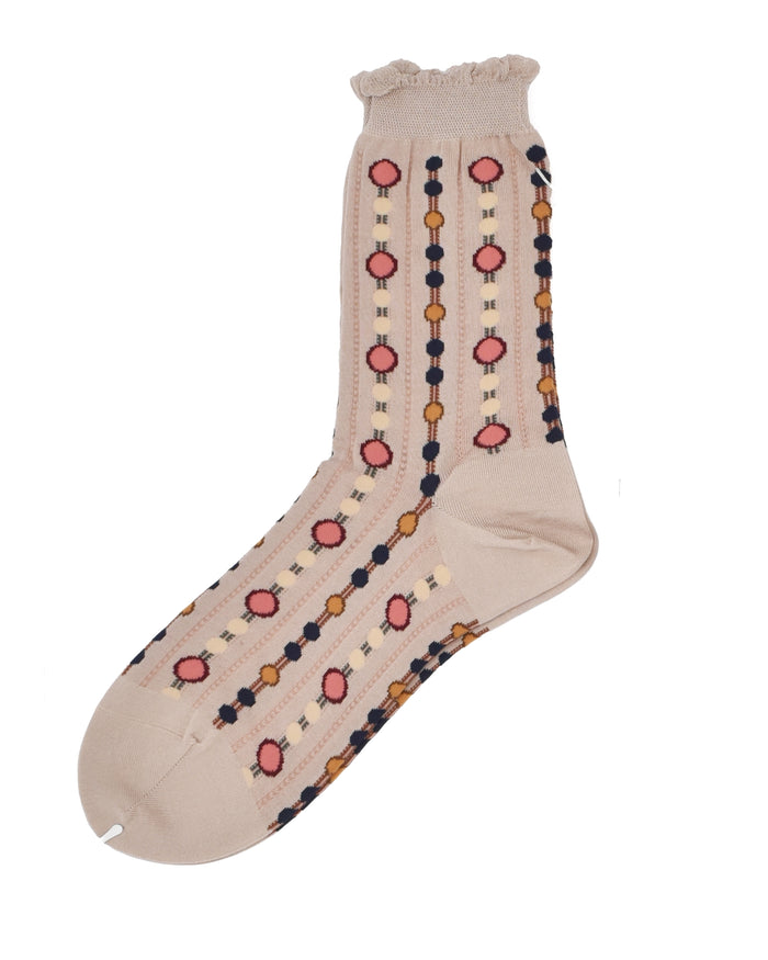 Antipast Dot Marking Crew Sock
