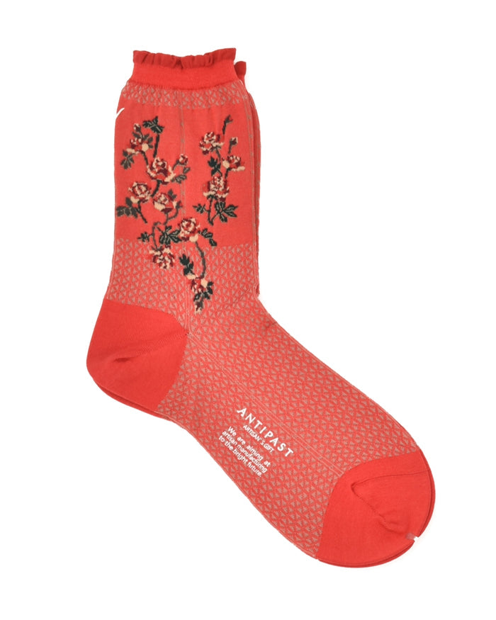 Antipast Flowers On Basket Sock