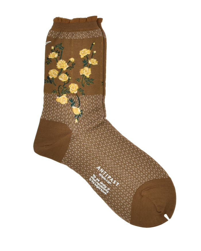 Antipast Flowers On Basket Sock