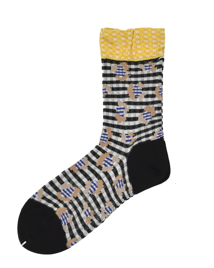 Antipast Jungle Check Crew Sock