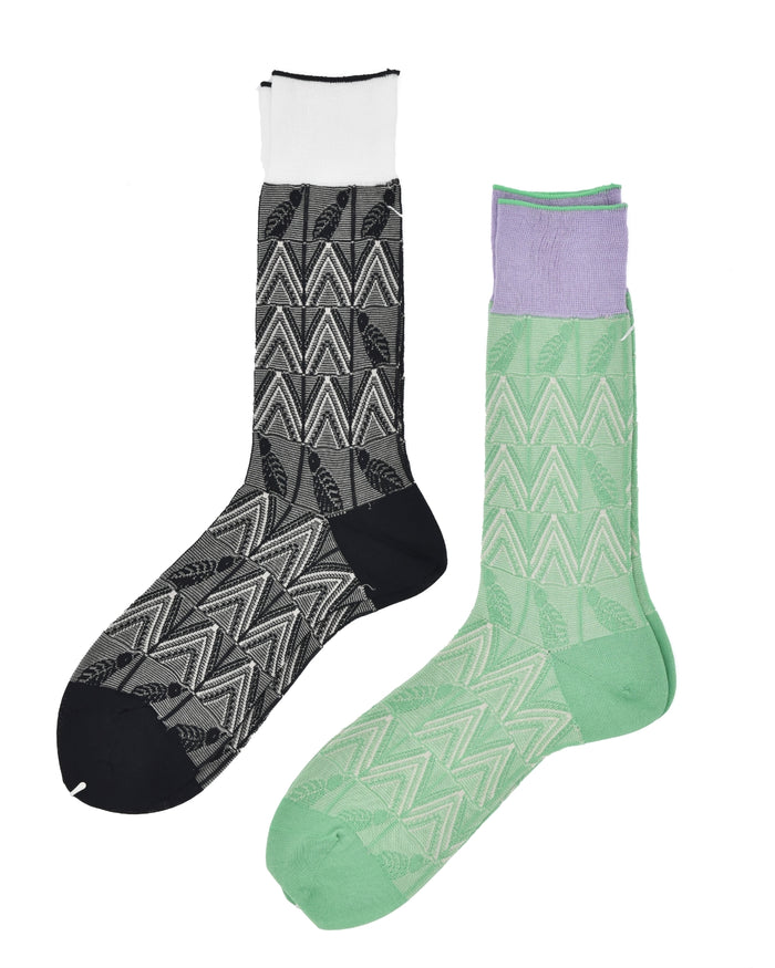 Antipast Leaf Bird Dress Socks