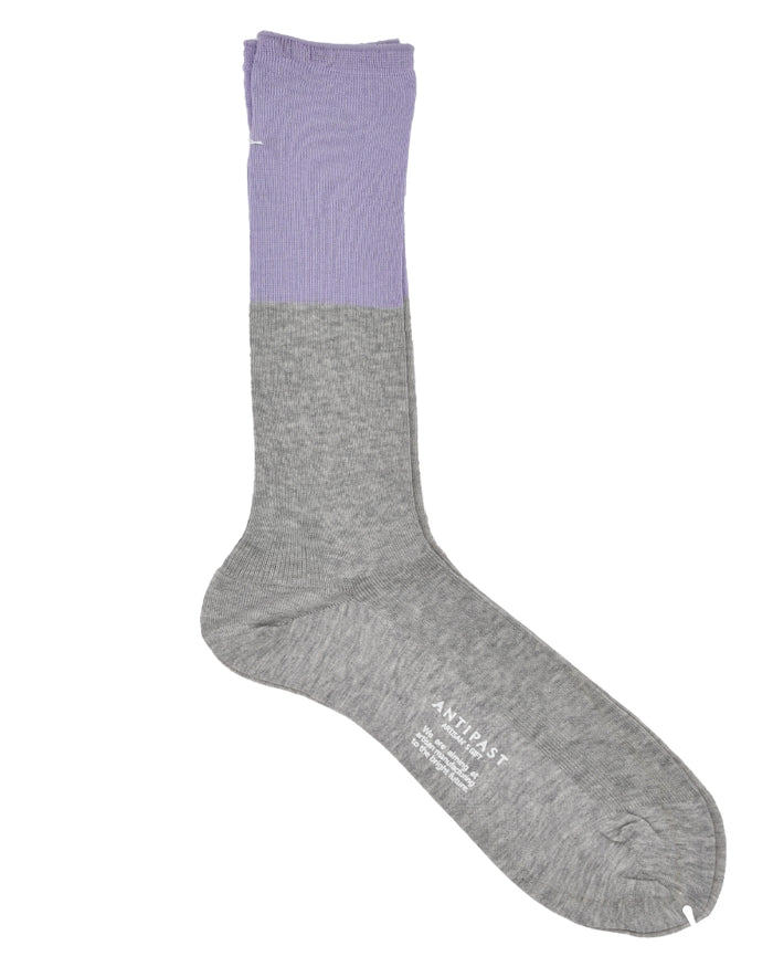 Antipast Men's Two Tone Rib Dress Socks