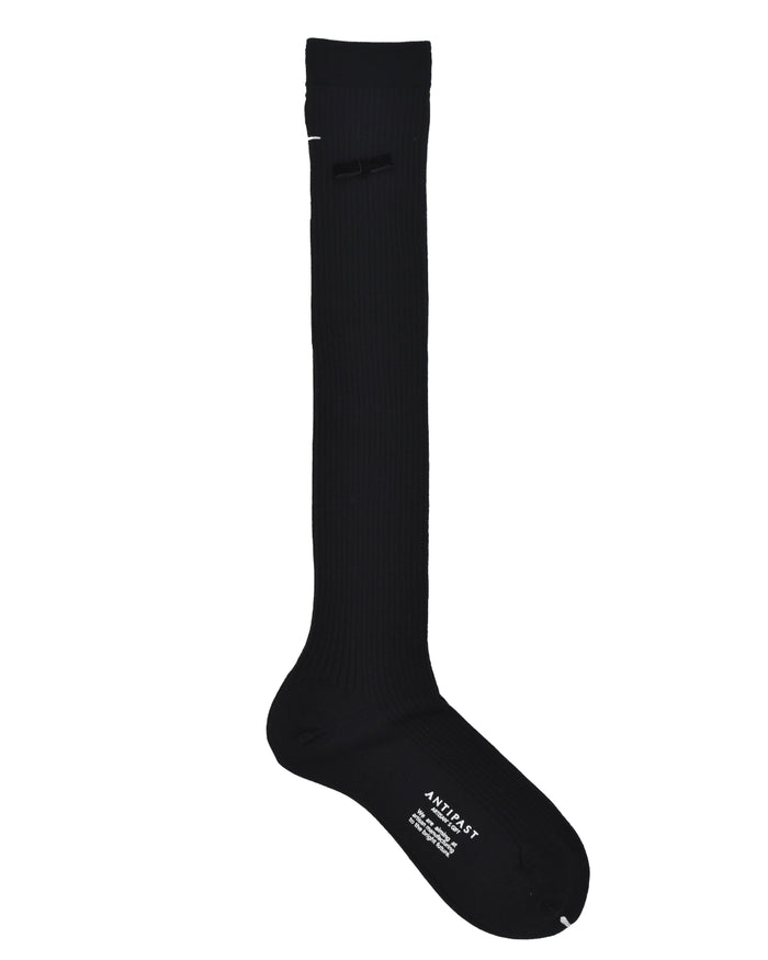 Antipast Ribbon Knee High Dress Socks