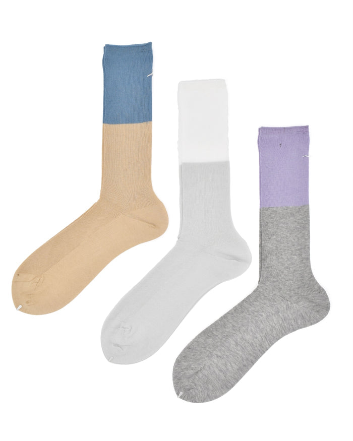 Antipast Two Tone Rib Dress Socks