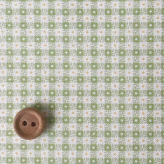 Antique Collection - Mini Dot Check - Green - Textile Pantry
