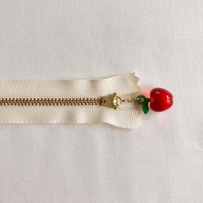 Apple Fruit Zipper - Clear Red
