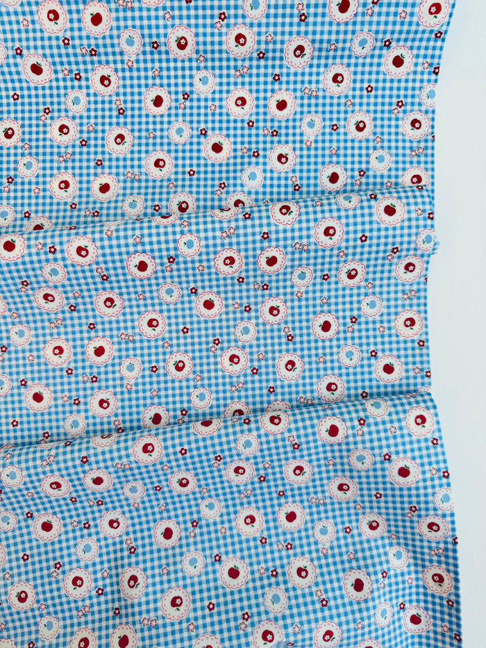 Apple Lace - Blue (B) - Atsuko Matsuyama - 30's Collection - Yuwa
