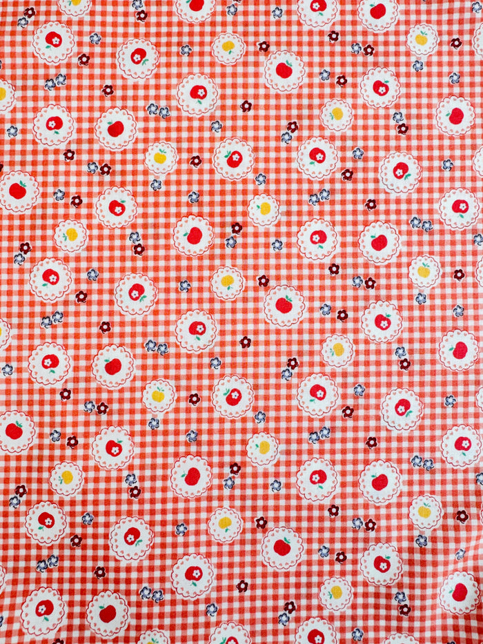 Apple Lace - Orange (D) - Atsuko Matsuyama - 30's Collection - Yuwa