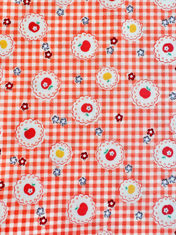 Apple Lace - Orange (D) - Atsuko Matsuyama - 30's Collection - Yuwa