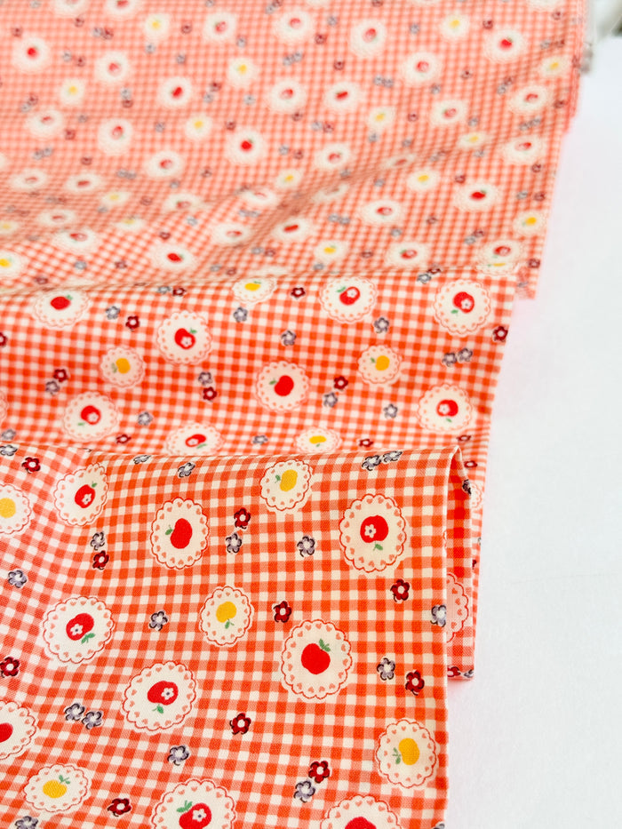 Apple Lace - Orange (D) - Atsuko Matsuyama - 30's Collection - Yuwa