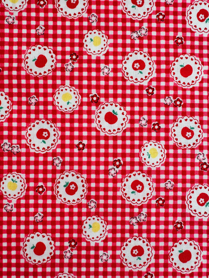 Apple Lace - Red (A) - Atsuko Matsuyama - 30's Collection - Yuwa