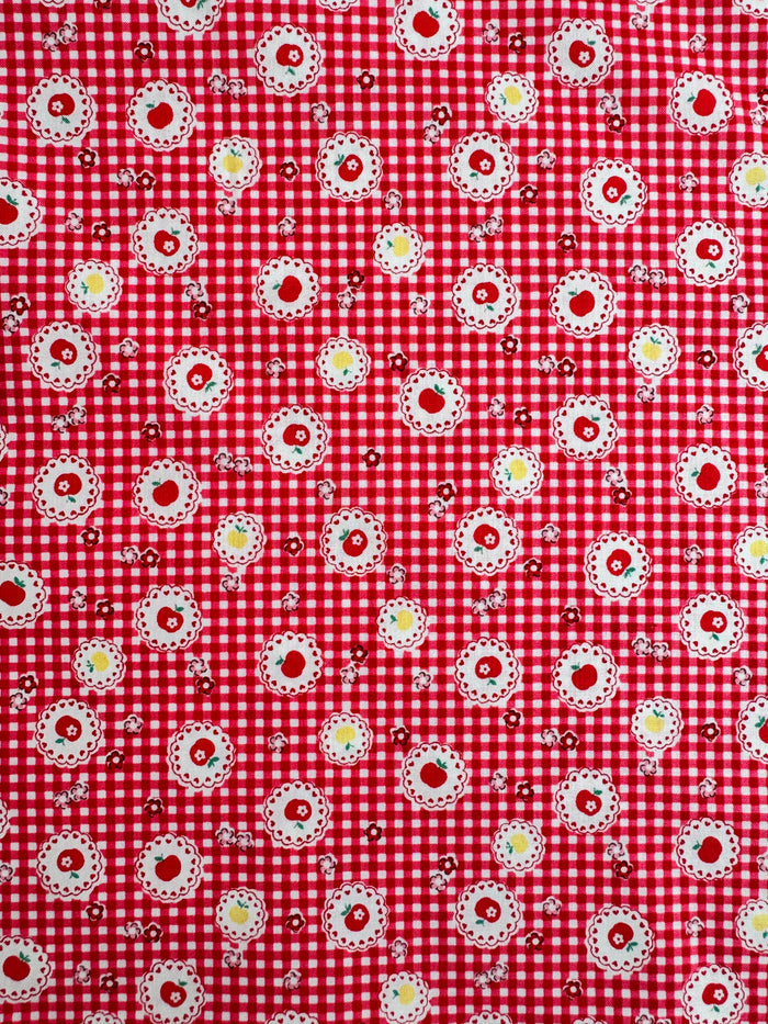 Apple Lace - Red (A) - Atsuko Matsuyama - 30's Collection - Yuwa
