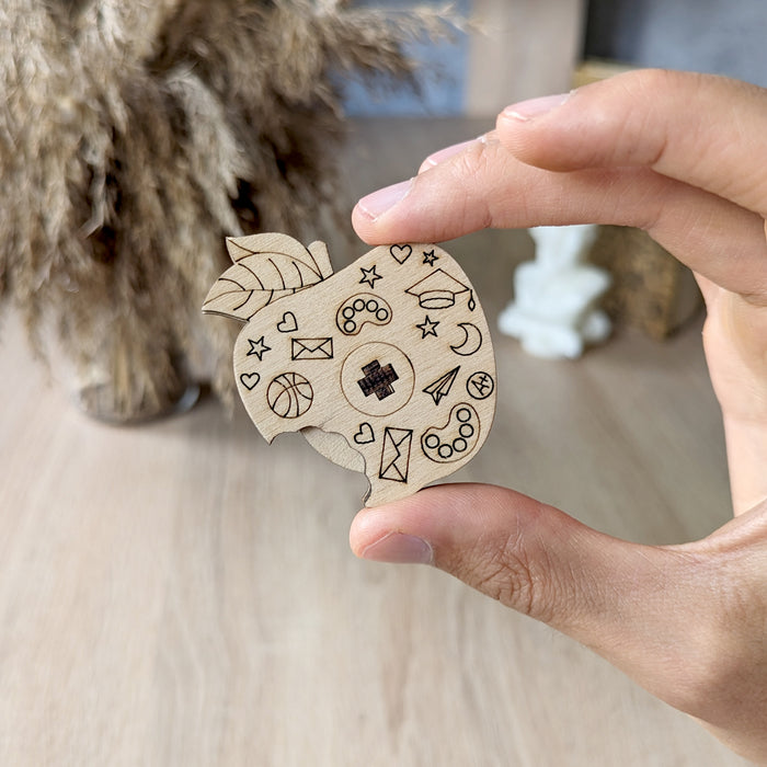 Apple With A Hidden Spinning Wheel With Wishes