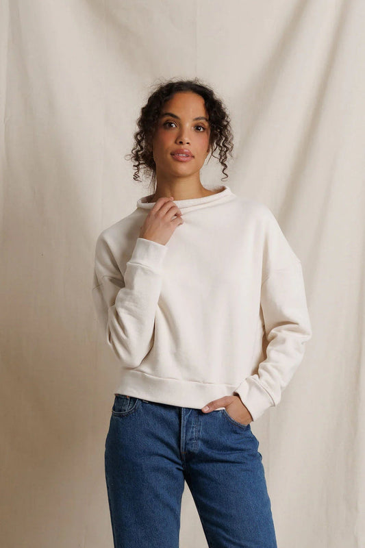 Arden Mock Neck French Terry Sweatshirt