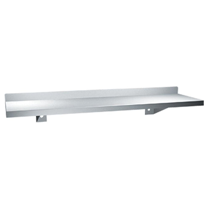 ASI 0694 Shelf w/ Backsplash Surface Mounted - Satin - Prestige Distribution