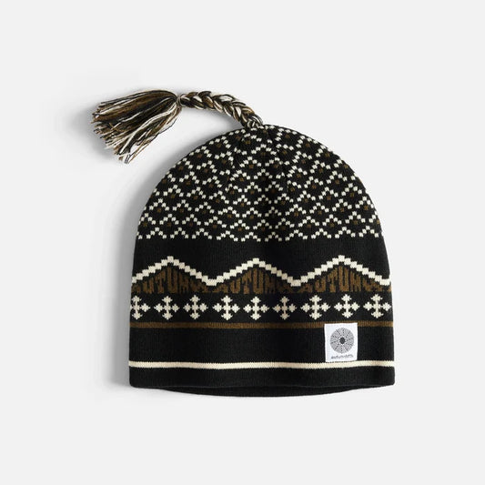 AUTUMN - TASSLE BEANIE BLACK