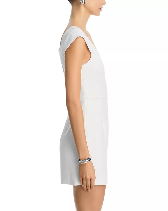 Azra Twil Square Neck Mini Dress-Summer White