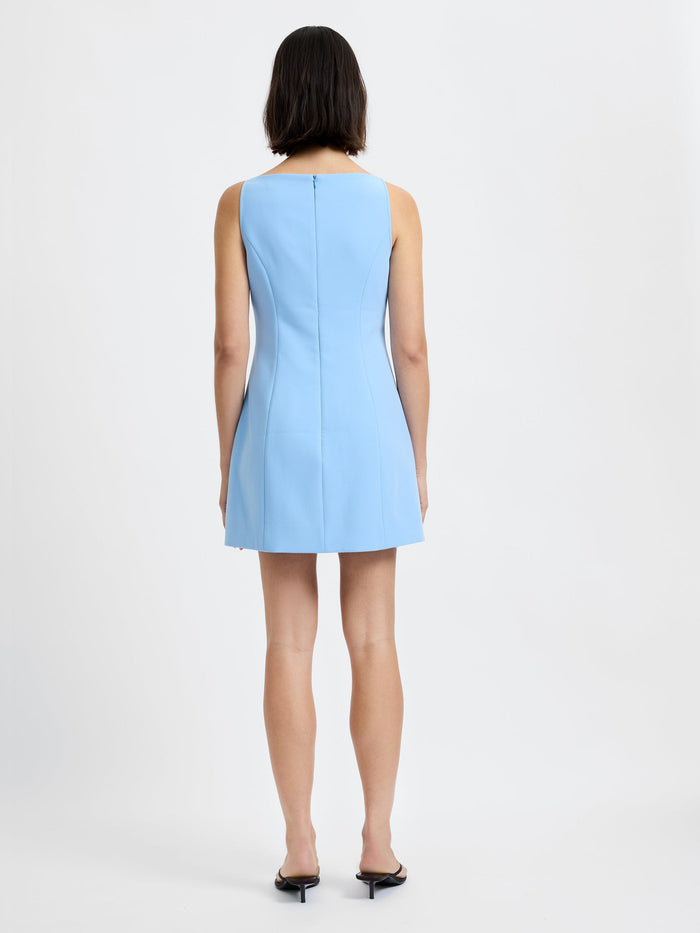 Azra Twill Square Neck Dress