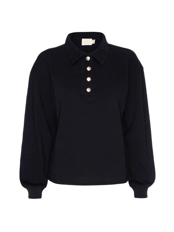 Banks Relaxed Snap Tee-Jet Black