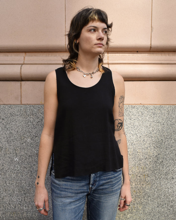 Barena Isla Tank Top in Nero
