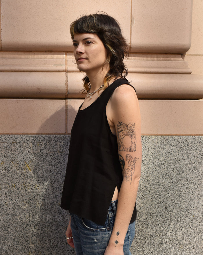 Barena Isla Tank Top in Nero