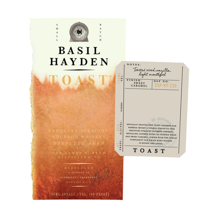 Basil Hayden Toast Kentucky Straight Bourbon Whiskey Basil Hayden's