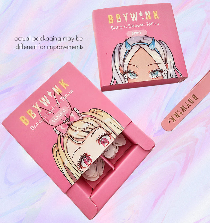 spiky-bottom-eyelash-tattoo-anime-cosplay-2 BBYWINK - Anime/Manga Cosplay Lashes