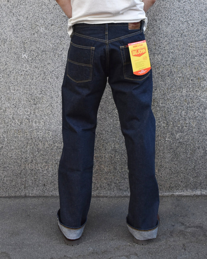 Big John Classic Straight Jeans in Dark Selvedge Denim