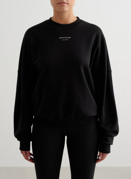 Black Apparel Terry Sweatshirt