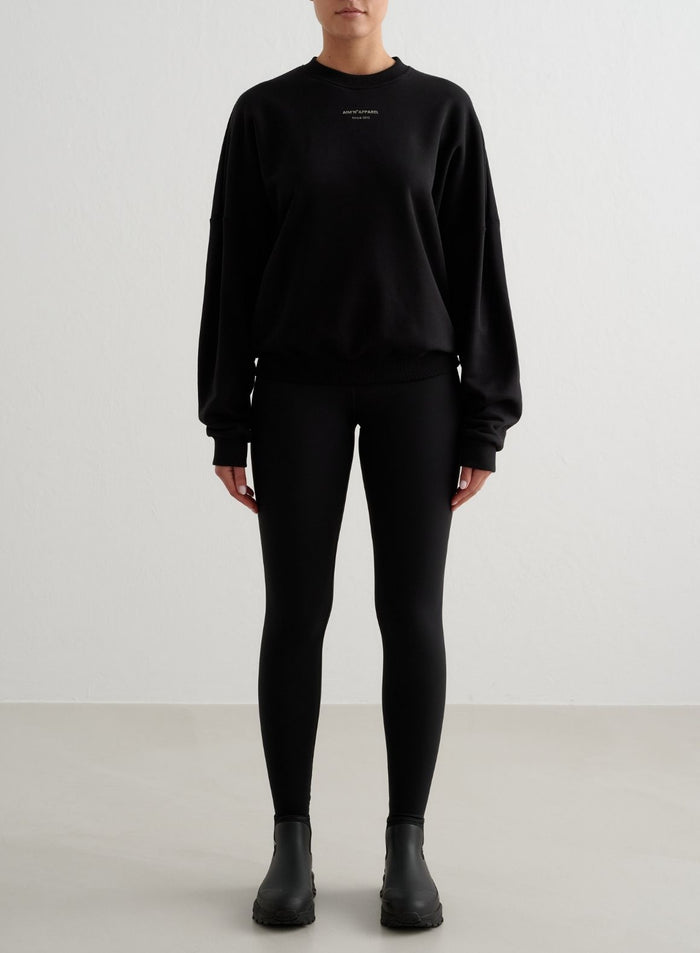 Black Apparel Terry Sweatshirt