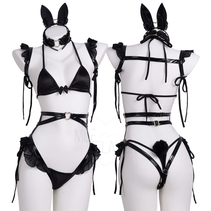 Black Valentine Bunny